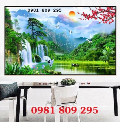 Tranh cảnh thiên nhiên , tranh gạch 3d ốp tường