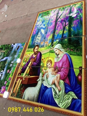 Gạch ốp tường tranh công giáo HP8233