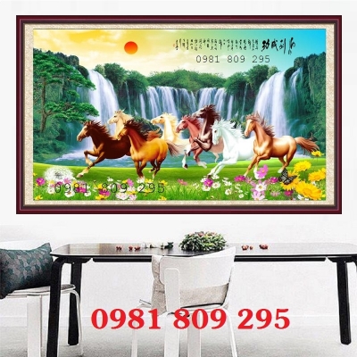 Tranh gạch bát mã - tranh ốp phòng khách