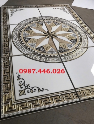 Gạch thảm chữ nhật khắc vàng HP8299