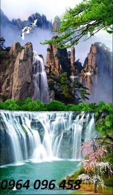 Tranh gạch 3d phong cảnh khổ đứng - VNB663