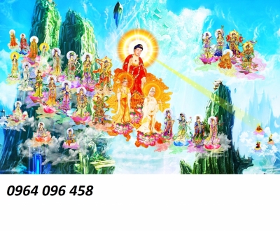 Tranh gạch 3d tây phương cực lạc - CVC55
