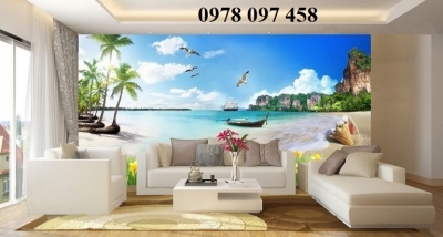 Tranh gạch 3 D - tranh thuyền buồm