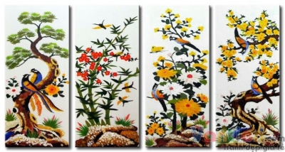 Tranh gạch 3d tứ quý - 800NBC