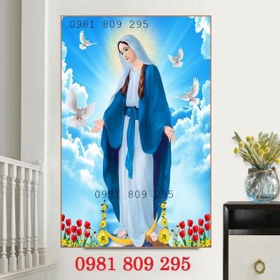 Gạch tranh Đức Mẹ , công giáo 3d