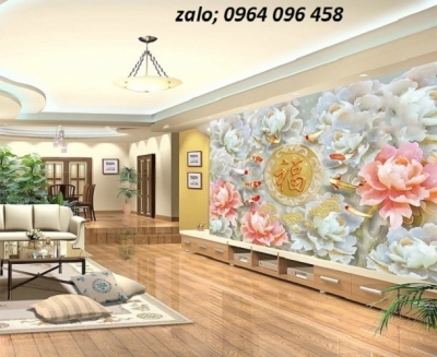 Tranh gạch 3d ốp tường sau ti vi - SX32