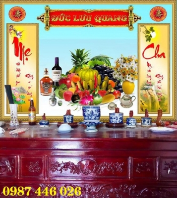 Gạch tranh hoa phòng thờ HP4272