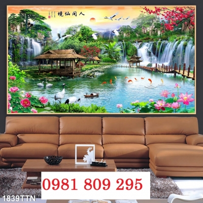 Gạch 3d phong cảnh - tranh gạch 3d