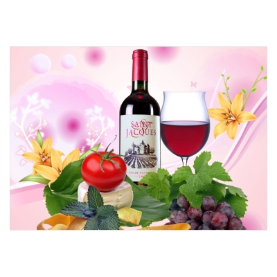 Gạch tranh 3d trang trí phòng bếp - 743SC