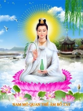 Tranh gạch 3d phật quan âm - NXC63