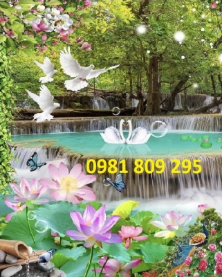 Tranh gạch - tranh phong cảnh đứng 3d