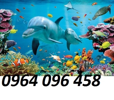 Tranh gạch men 3d ốp bể bơi - 654CVB