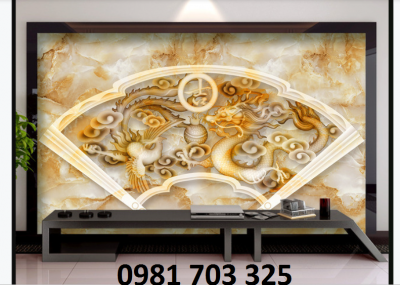 Tranh gạch 3D Rồng Phượng