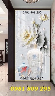 Tranh gạch bình hoa mới nhất