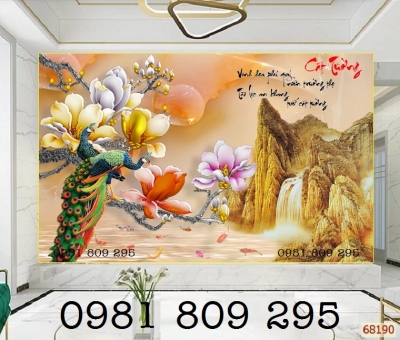 Gạch trang trí con công