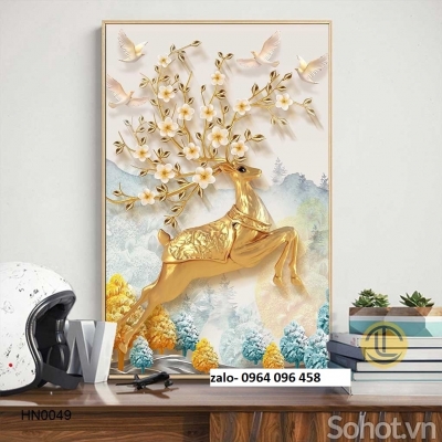 Tranh gạch 3d - gạch tranh 3d trang trí phòng khách - 07CVB