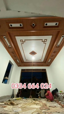 Ốp trần tường nhựa vân gỗ