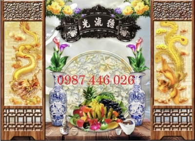 Gạch trang trí phòng thờ HP722