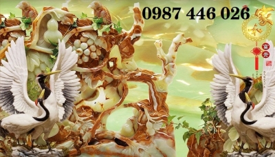 Gạch tranh chim hạc HP837292