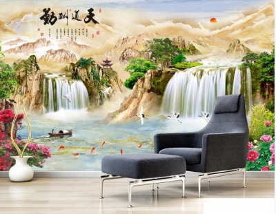 phong cảnh - tranh gạch 3D