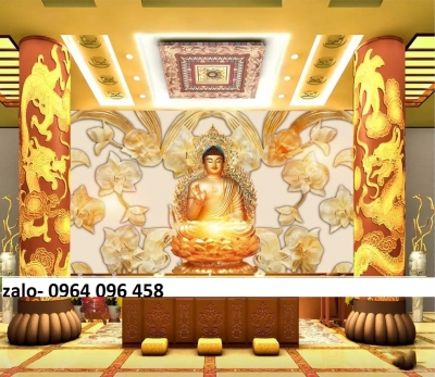 Tranh gạch 3d phật phòng thờ - 799MN