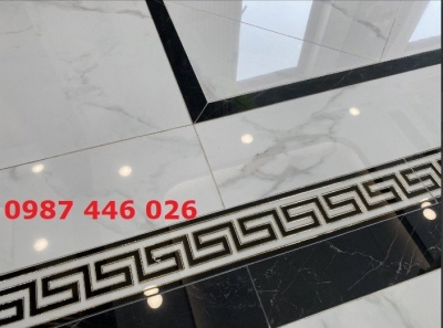 Viền gạch khắc vàng cao cấp 15x80cm