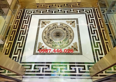Gạch cầu thang chiếu nghỉ hoa văn đẹp HP0833