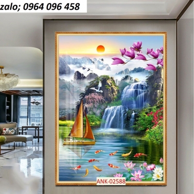 Tranh gạch 3d ố tường cầu thang - DXCVV74