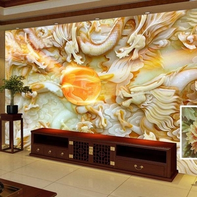 Tranh rồng - tranh gạch 3d rồng - GZ333