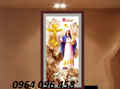 Tranh gạch 3d tranh công giáo - CVB079