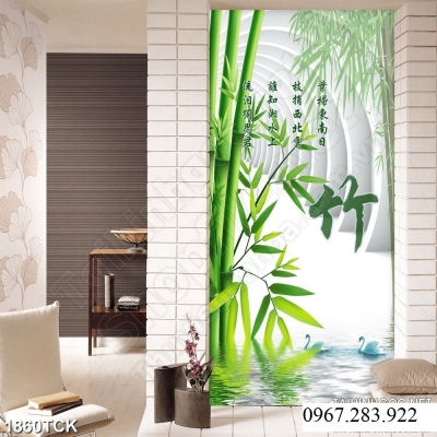 Gạch tranh- Tranh trang trí cây tre