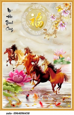 Tranh gạch 3d mã đáo thành công - SNC678