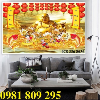 Tranh 3d thần tài- gạch tranh 3d